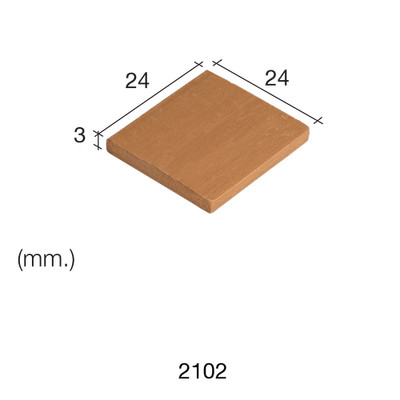 Aedes Ars rote Fliese 24 x 24 x 3 (Packung mit 25 Fliesen)
