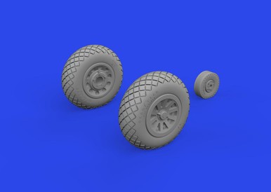 Eduard 672371 1/72 P-51D Wheels Block Tread 2 Brassin for EDUARD