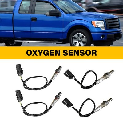 4Pcs Up+Downstream Oxygen Sensors For 2011-2014 Ford F-150 3.5L V6 Turbocharged`