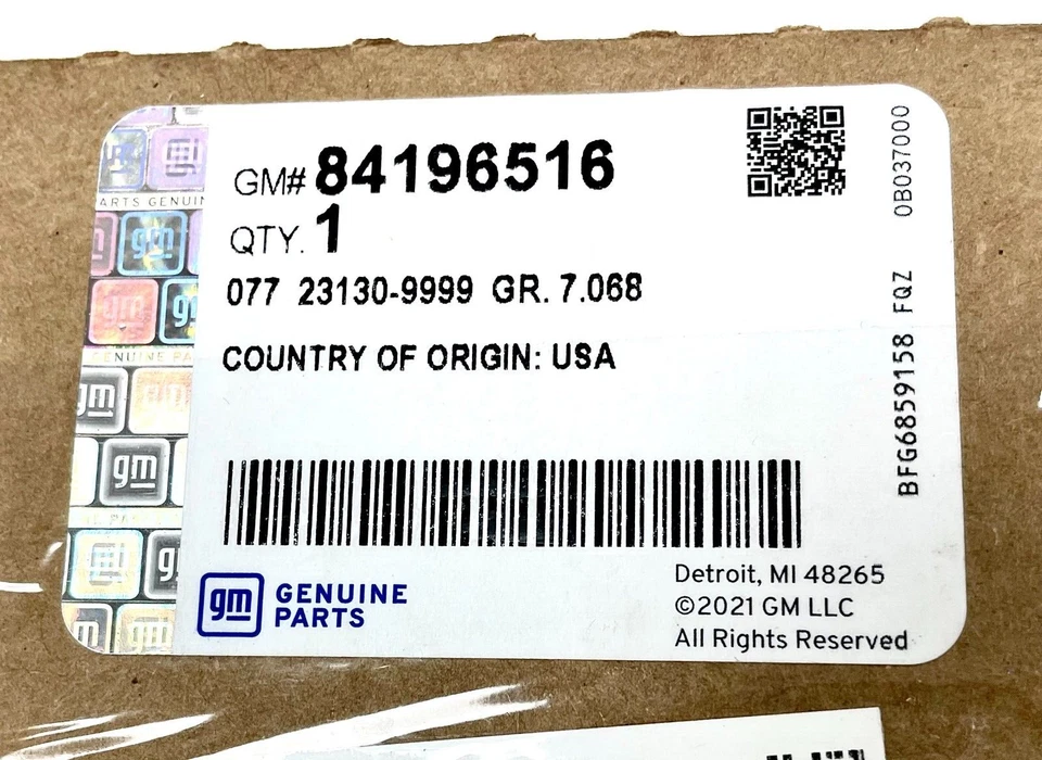 Ganchos de reboque de recuperação frontal 2020-2026 GMC Sierra 2500HD 3500HD 84196516 VERMELHO FABRICANTE DE EQUIPAMENTO ORIGINAL GM - Imagem 2 de 4