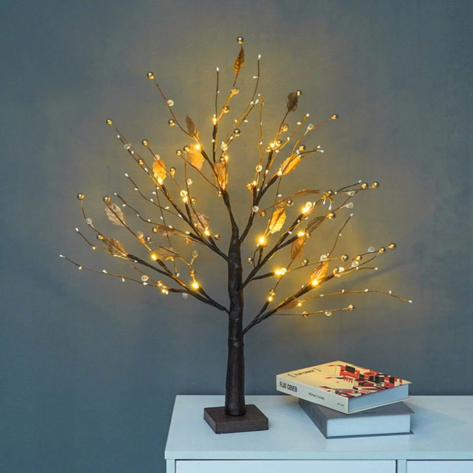 24-LED Bonsai Light Fairy Tree Branch Table Desk Night Lamp Christmas Decor Gift - image 4 of 4