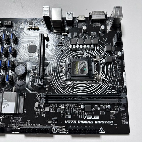 FOR ASUS H370 MINING MASTER LGA 1151 DDR4*2 32GB HDMI VGA Motherboard Test OK - Picture 5 of 8