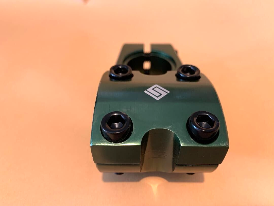 DARK GREEN BMX Bike Stem for 22.2mm Handlebar x 28.6mm Steering