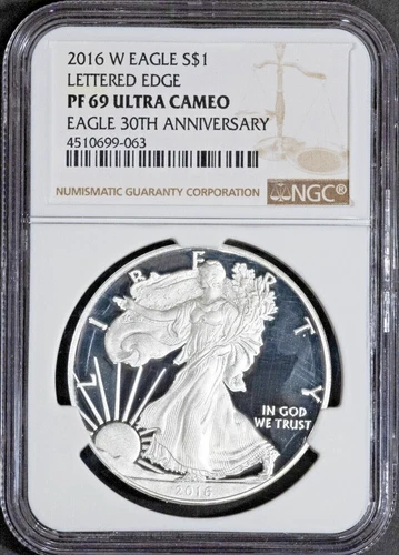 2016-W $1 Silver Eagle PR69UC NGC # 4510699-063 + Bonus