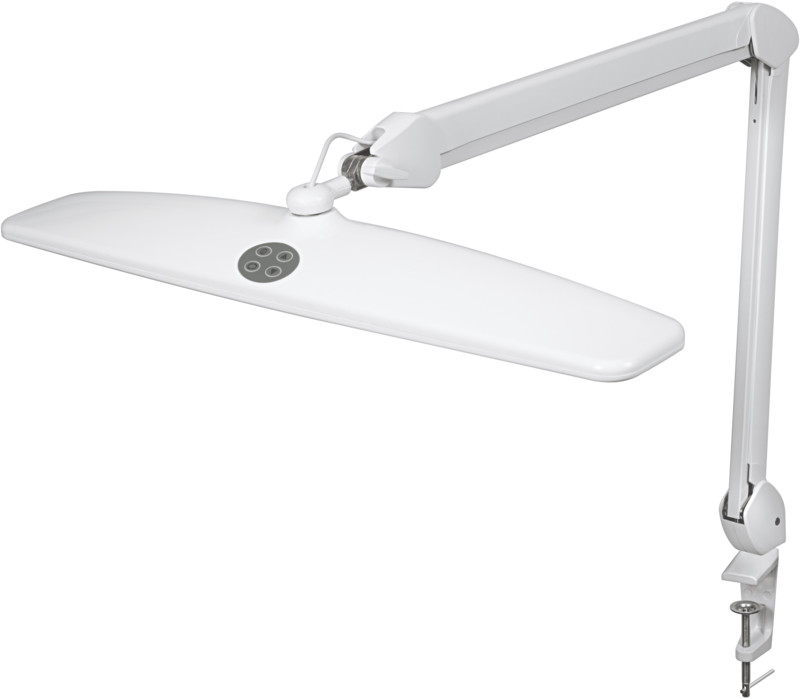 Lampe d'atelier HOROTEC MSA00.649 blanche pour éliminer les ombres sur établi LED