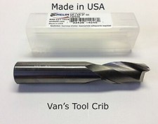 Carbide End Mill 5/8” Diameter 2FL 5/8” Shank Single End Micro Made In USA