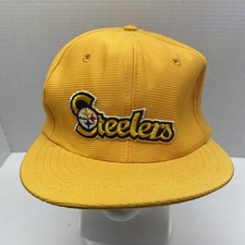 Vintage Funkap Steelers Baseball Cap Hat Yellow Snapback Made in USA Small