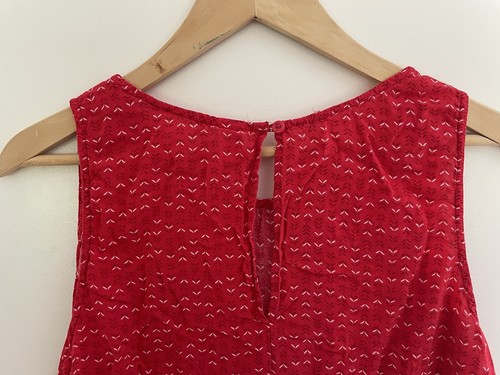 Old Navy Kids Girls Patterned Lightweight 100% Rayon Sleeveless Tank Top Red XXL - Picture 4 of 5