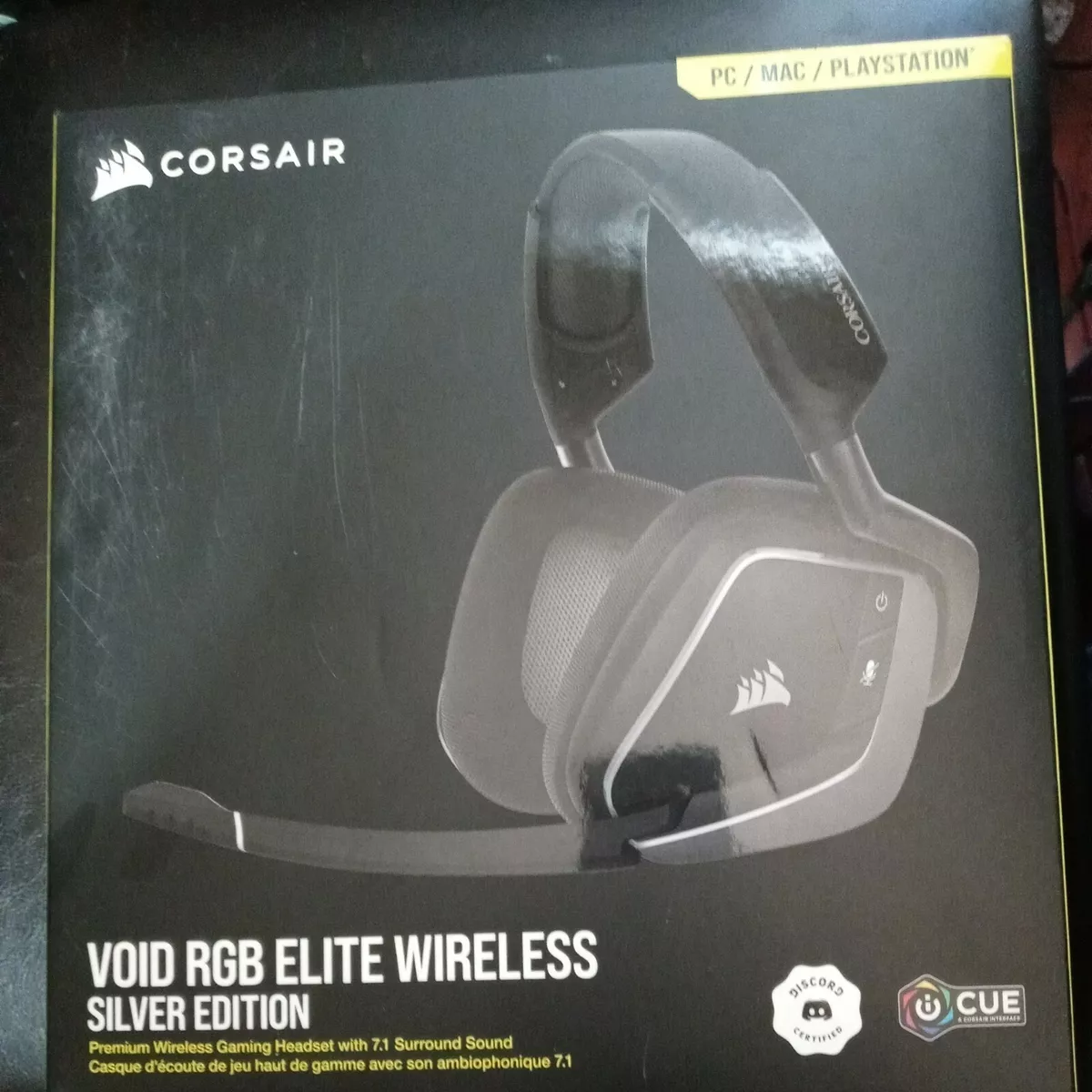 Corsair Audífonos Gamer Headset VOID RGB ELITE Wireless Black PC