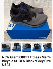 Giant Orbit - Black / Gray EU 45, USA  12 Cycling Shoe