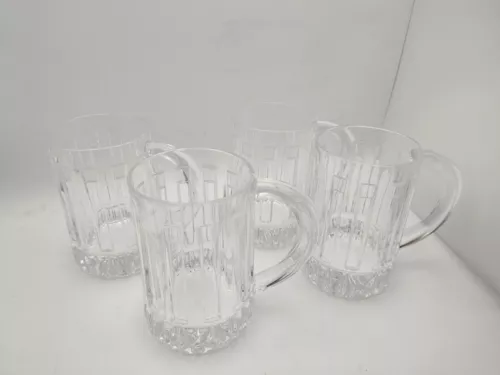 Tiffany & Co Beer Glass Tankard / Mug in the ATLAS Pattern Set of 4