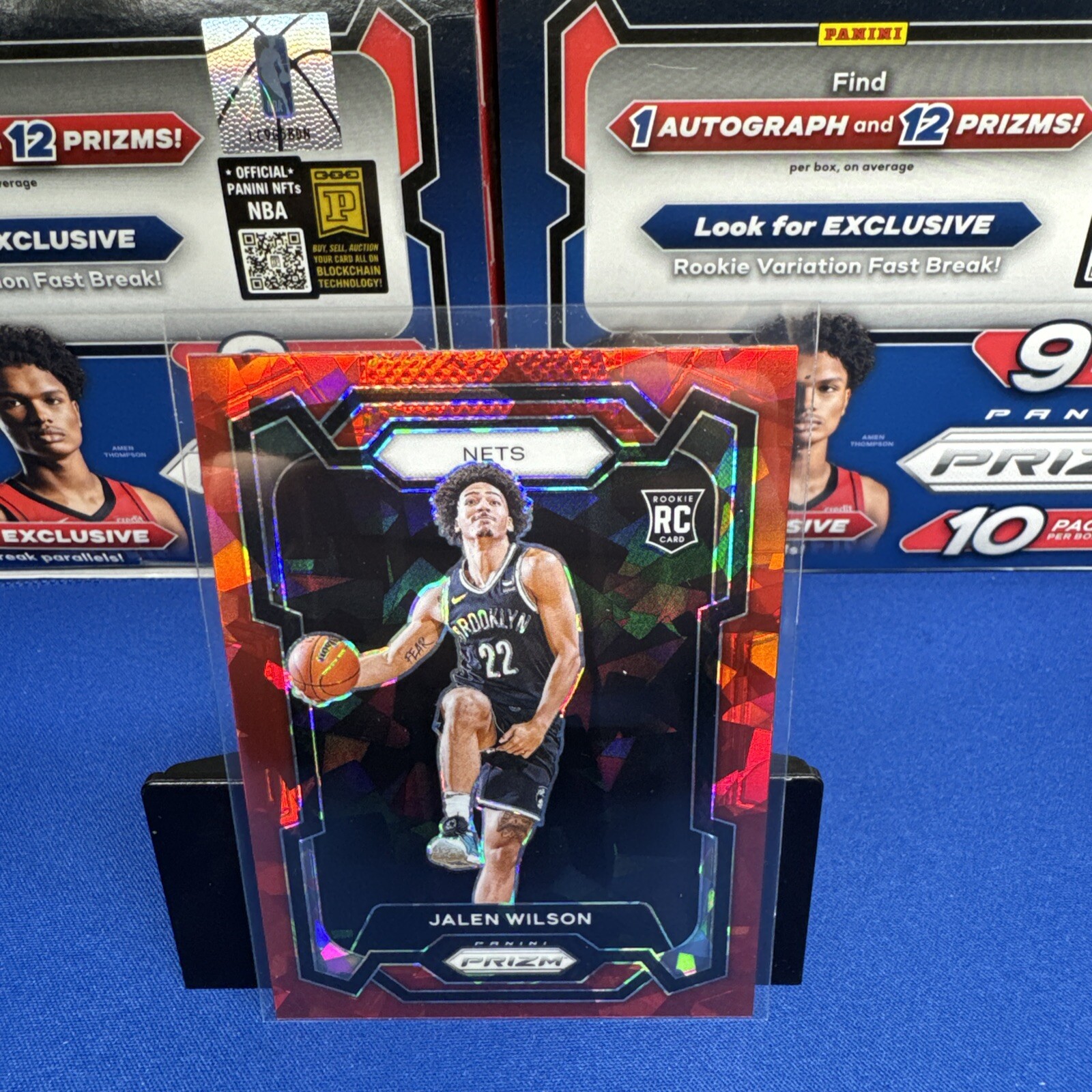 2023-24 Panini Prizm - Red Ice Prizm #128 Jalen Wilson (RC)
