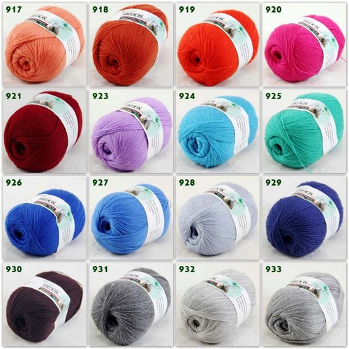 Sale 1 Ballsx50gr LACE Rugs Acrylic Wool Cashmere Hand Crochet Knitting Yarn 936 - Picture 7 of 18