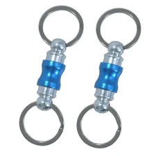 Titanium Quick Release Keychain Upgraded Detachable Key Ring Key Holder 2PCS