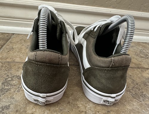 VANS Ward Olive Suede Size Women 8.5 - Picture 6 of 7
