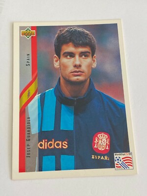 Josep Guardiola - Spain, Man City - 1994 Upper Deck World Cup Card