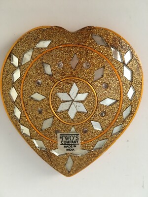 Two s Company Pocket Mirror Made In India Travel Purse Handheld Decorative 