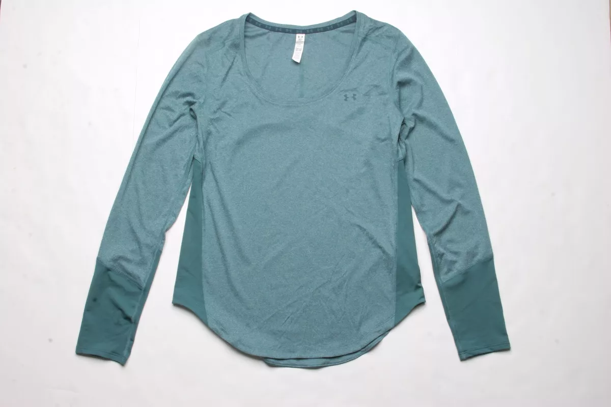 Under Armour Women Coolswitch Thermocline LS Tee S Green eBay