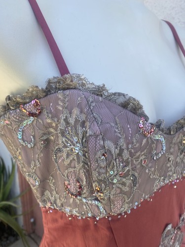 💕 Evening Cocktail Dress Size 10 Y2k NWT Julian Joyce - Picture 3 of 8