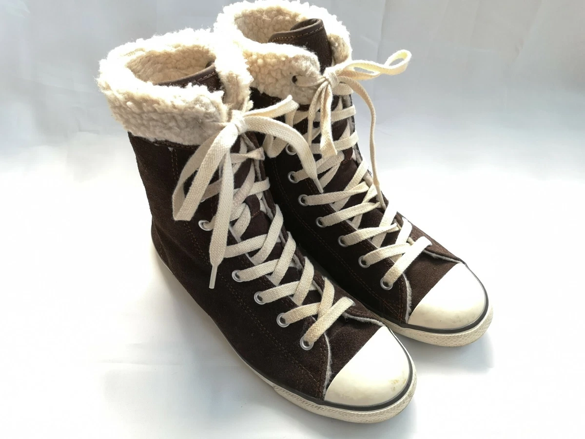 ALL STAR CHUCK TAYLOR Women Brown Suede Hi Tops US 7 UK EUR 38 eBay