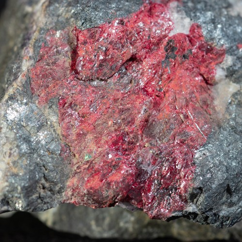 Cinabar Stibnite Antimonite Fluorite. Mineral specimen. Khaidarkan, Kyrgyzstan - Afbeelding 1 van 4