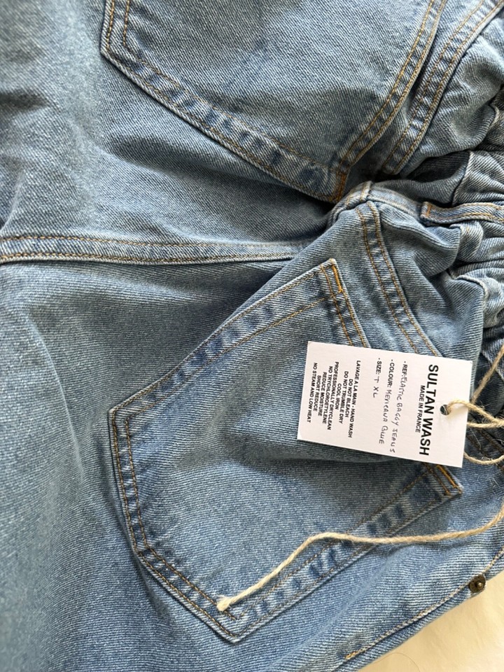 Sultan Wash light blue wash denim baggy jean NEW no6 store eBay