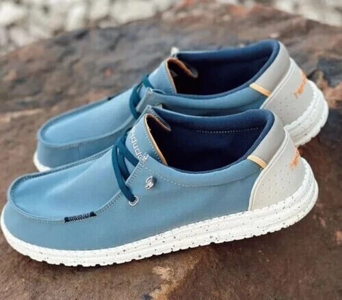 Mens casual blue shoes deals