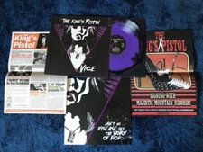KINGS PISTOL-Vice record 12" MMR004 2 posters insert PB vinyl indie satan Mint