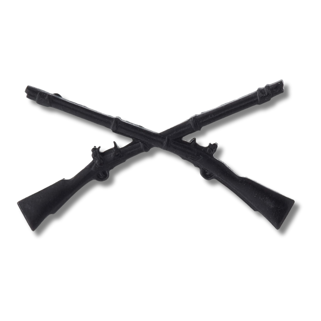 US Army Military Infantry Crossed Black Rifles US Genuine Lapel Hat Pin ...