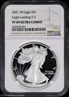 2021-W $1 Proof T-2 American Silver Eagle NGC PR 69 UC