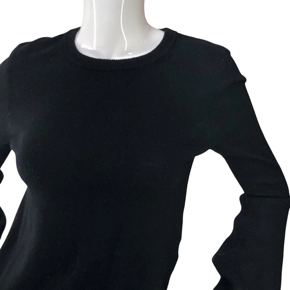 Suéter Alice + Olivia A+O para mujer talla XS cuello redondo manga acampanada mezcla de cachemir Foto 2 de 4