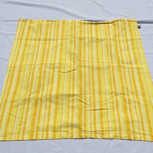 Yellow Striped Euro Pillow Sham Tommy Hilfiger 100% Cotton 18" x 18" - Picture 2 of 7