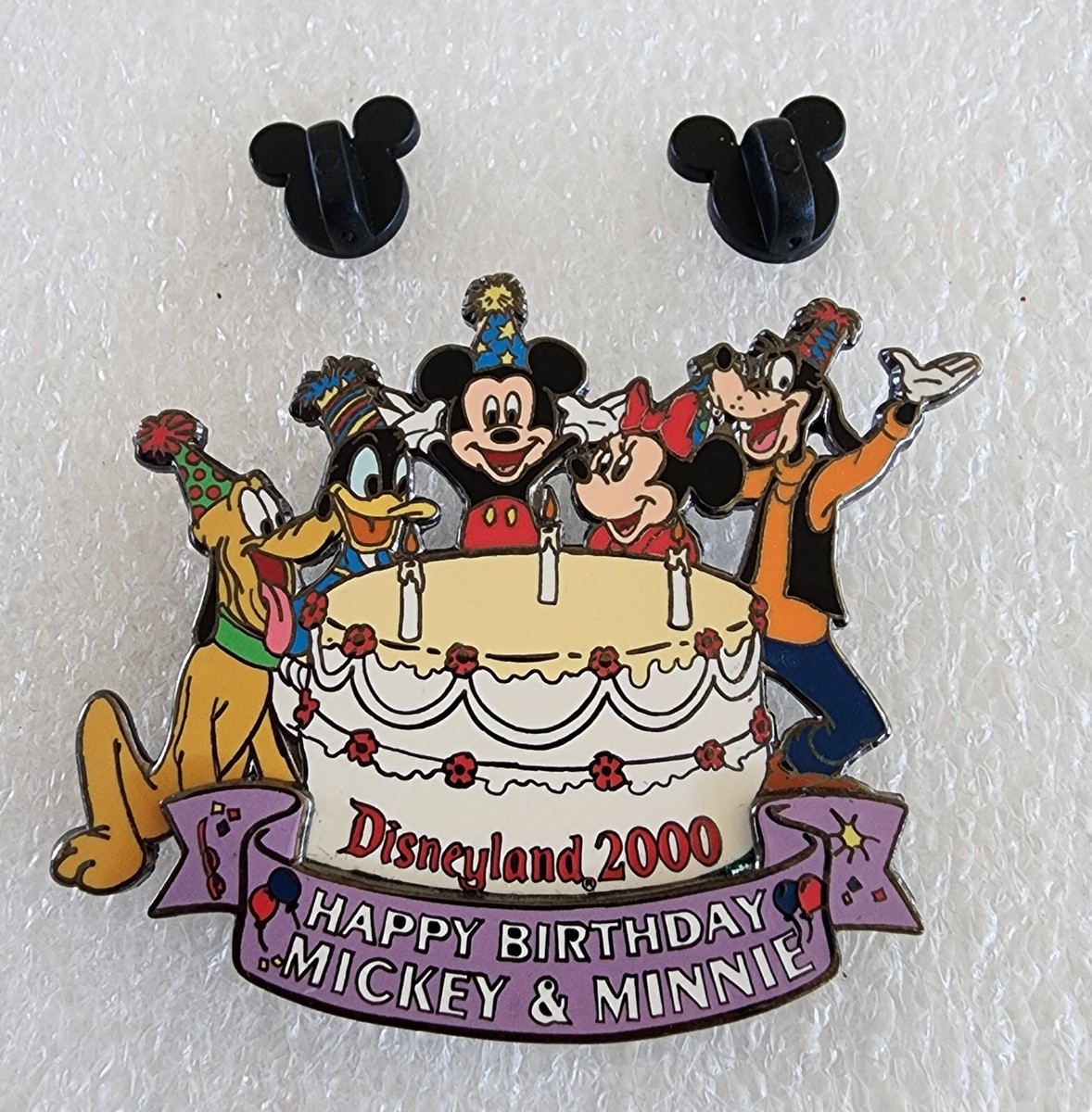 DISNEYLAND 2000 BIRTHDAY CAKE~FAB 5 (Mickey, Minnie, Donald, Goofy