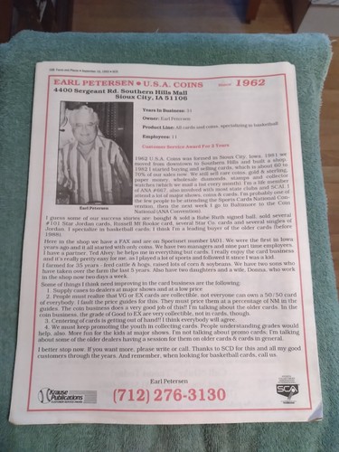 September 10, 1993 Sports Collectors Digest Cleveland Indians HOFer Lou Boudreau - Picture 4 of 4
