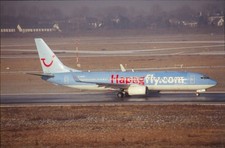 Dia Boeing 737 Hapag-Lloyd Flug Flugzeug 35mm ungerahmt O89-1-4