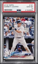 2018 TOPPS #181 GARRETT COOPER ROOKIE RC PSA 10