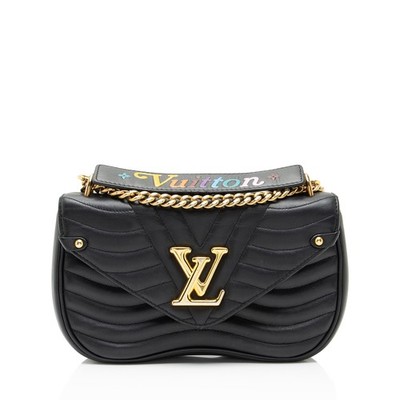 Louis Vuitton Calfskin New Wave Chain MM Shoulder Bag