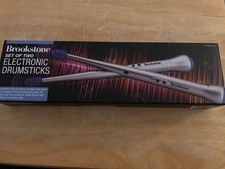 Brookstone Electronic Drum Sticks Set Of Two Sticks with Built In Speakers New