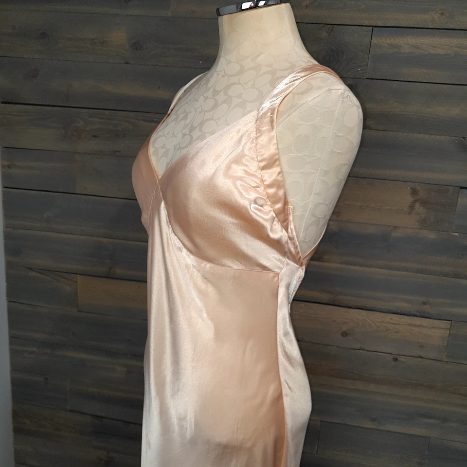 Camisón Stephanie Buffington Lencería Mujer L Melocotón Líquido Satinado De Colección Glamour Foto 4 de 4