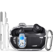   3-in-1 Secure Lock  Case for Beats Solo Buds 2024 with Cleaning Kit  Keychain