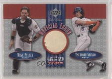 2001 Gold Glove Official Issue Game-Used Balls Mike Piazza Tsuyoshi Shinjo 2r6