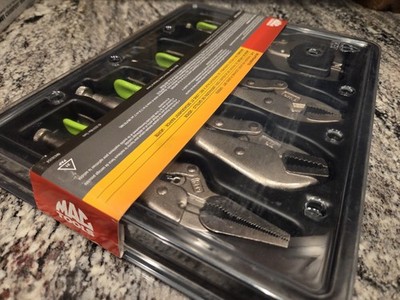 Mac Tools 4-PC. Trigger Release Locking Pliers Set - GREEN