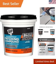 Weatherproof Patching Compound, White, 16 Oz