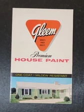 1960s GLEEM House Paint Chip vintage Samples Brochure Baltimore Color Works MCM
