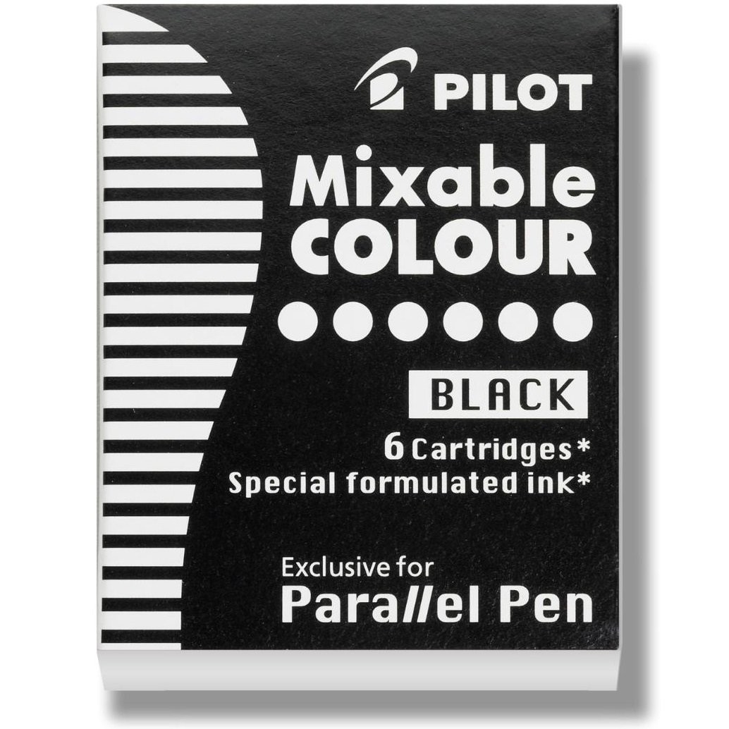 Pilot Parallel Pen Refills Black Ink Pack of 6 for Calligrap