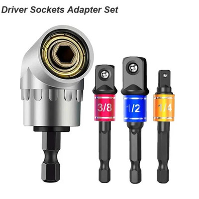 Steckschlüssel Adapter 105° Winkel Schlagqualität Power Hand Teil Schraubendreher Werkzeug Bohrer Nuss Set