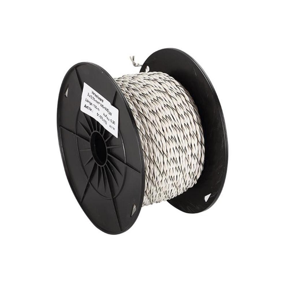Câble haut-parleur torsadé 2x0.75mm2 pour brancher des enceintes home-cinéma discret