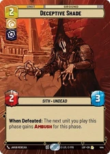 Near Mint SWU Regular Deceptive Shade - Hyperspace Legends of the Force (LOF) St