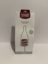 Steady Sticks Wine Champagne Bottle Holder Set Of 2 picnics  Lawn Party Grass