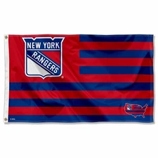 NY Rangers Patriotic Americana Logo Flag